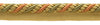 Large 3/8 inch Copper, Gold, Green Basic Trim Cord With Sewing Lip / Style# 0038AXL / Color: Pumpkin Patch - LX05 / Sold by The Yard