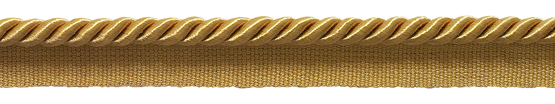 Medium 5/16 inch Basic Trim Lip Cord (Gold), Sold by The Yard , Style# 0516S Color: GOLD - C4 - DecoPro