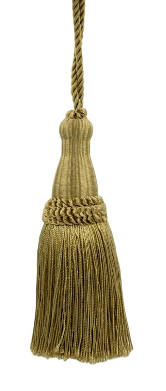 Decorative 5 1/2 Inch Key Tassel, Camel Gold, Style# KTC055 Color: E16C - DecoPro