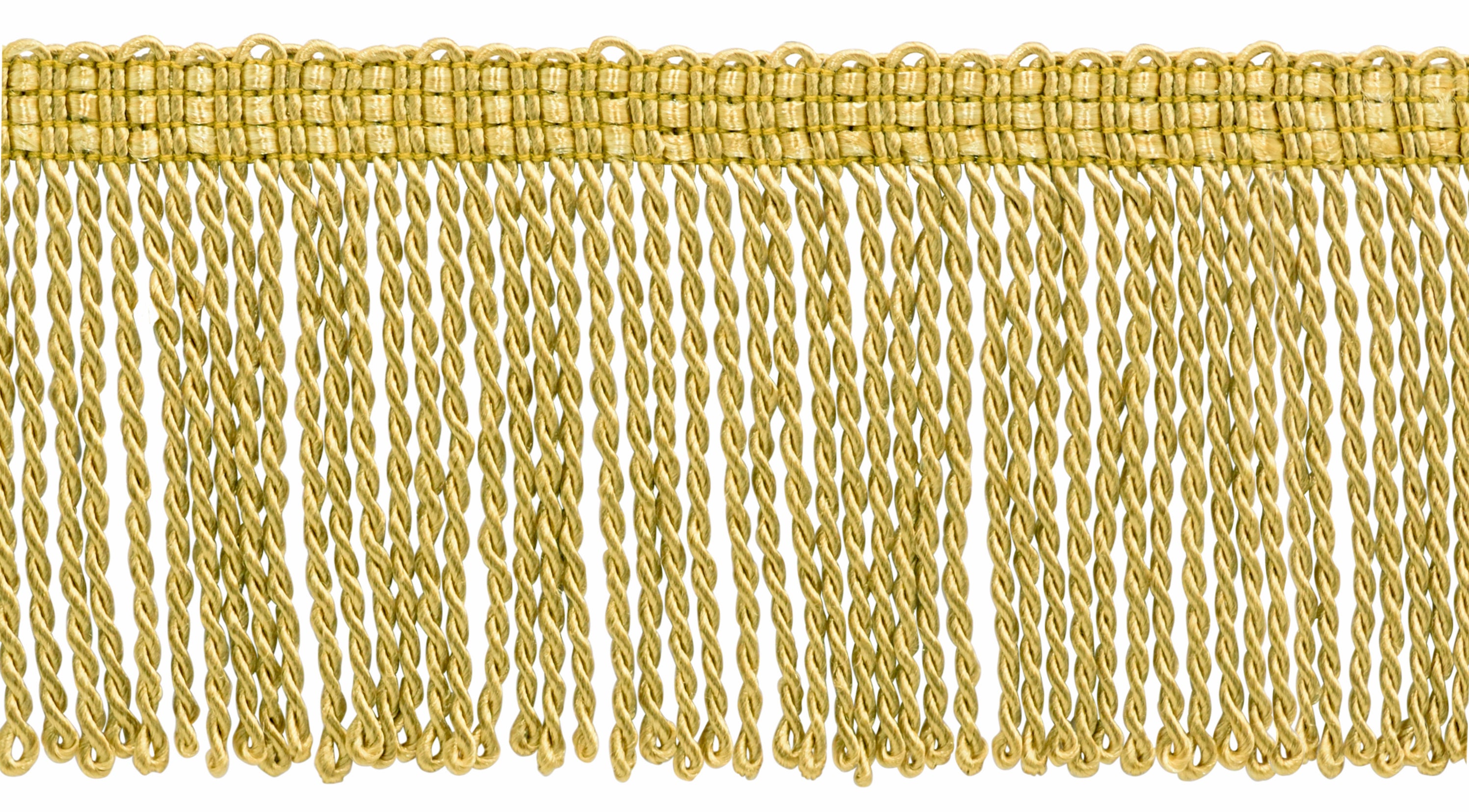 3 inch Long Antique Gold Thin Bullion Fringe Trim / Style#Bft3 / Color: Gold - C4 / Sold by The Yard