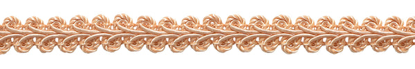 1/2 inch Basic Trim French Gimp Braid, Style# FGS Color: SALMON - E16, Sold By the Yard