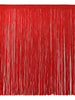 12 Inch Chainette Fringe Trim, Style# CF12 Color: Red - 06, Sold By the Yard