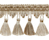 5 Yard Value Pack of Ivory, Light Beige 2 3/4 inch Imperial II Tassel Fringe Style# NT2502 Color: WHITE SANDS - 4001 (15 Ft / 4.5 Meters)