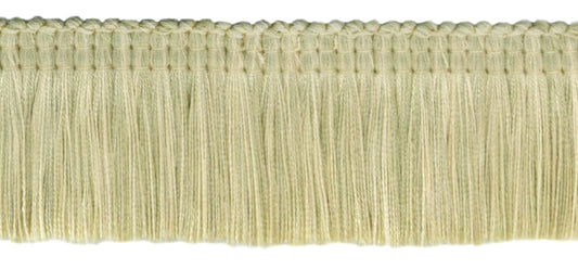24 Yard Package / Empress Collection Luxuriant 2 inch Brush Fringe Trim / Oatmeal, Pebble, Kasha / Style#: 0200EMPB, Color: Frost - W119 (54 ft/16.5 M) - DecoPro