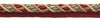 9 Yard Value Pack Large RED, LIGHT ROSE Baroque Collection 7/16 inch Cord with Lip Style# 0716BL Color: ROSE BOUQUET - 7953 (27 Ft / 8 Meters)