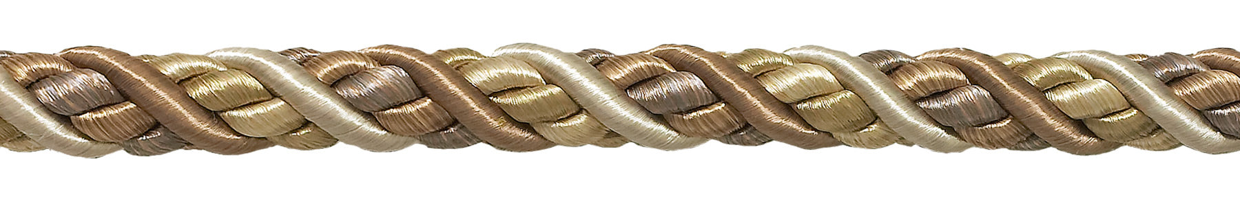 Pair of Elegant Beige Multi Tone Curtain & Drapery Rope Tiebacks, 18 inch Long, Approx. 1/2 inch Thick, Style# BRTBM Color# SANDSTONE - 7245 - DecoPro