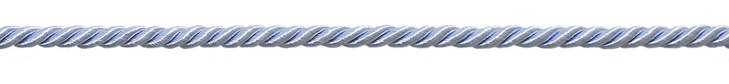 16 Yard Value Pack of Small 3/16 inch LIGHT BLUE, Basic Trim Decorative Rope, Style# 0316NL Color: Arctic Blue - N14 (50 Feet / 15M) - DecoPro