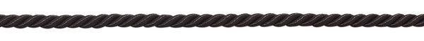 Small 3/16 inch Basic Trim Decorative Rope (Black), Sold by The Yard , Style# 0316NL Color: BLACK - K9