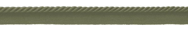 12 Yard Value Pack of 3/16 inch (.5cm) / Basic Trim Lip Cord / Style# 0316S (21976), Color: Beaver Green - L80 (36 Ft / 11M)
