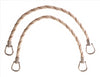 Pair of Elegant Ivory, Light Beige Curtain & Drapery Rope Tiebacks, 18 inch Long, Approx. 1/2 inch Thick, Style# IRTBM Color# WHITE SANDS - 4001