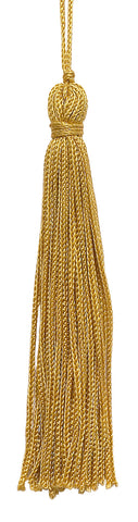 Set of 10 Gold Chainette Tassel, 4 Inch Long with 1 Inch Loop, Basic Trim Collection Style# RT04 Color:GOLD - C4