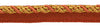 9 Yard Value Pack of Medium 4/16 inch Copper, Olive Green, Beige, Noblesse Collection Lip Cord Style# 0416H Color: Auburn Accents - 07H (27 Ft / 8 Meters)