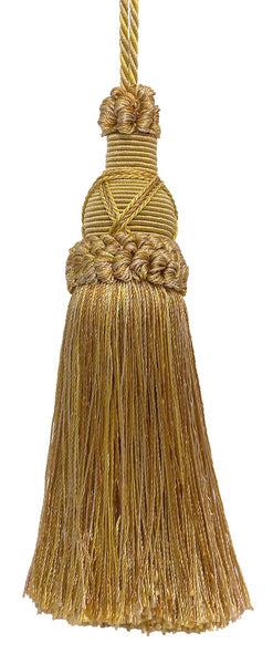 Decorative 5.5 Inch Key Tassel, Antique gold Imperial II Collection Style# KTIC Color: RUSTIC GOLD - 4975