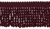 18 Yard Package / 3 inch Long Burgundy Bullion Fringe Trim / Style# BFS3 / Color: Red Wine - E10 (54 Ft / 16.5 Meters)