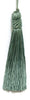 Set of 10 Sea Green Crown Head Chainette Tassel, 5.5 Inch Long with 1 Inch Loop, Basic Trim Collection Style# CT055 Color: Sea Green - H2
