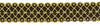 10 Yard Value Pack / 1.5 inch Alexander Collection Gimp Braid / Style# 0150ARG Color: Mocha Brown, Olive Green, Gold - AR04 (30 Ft / 9.5M)