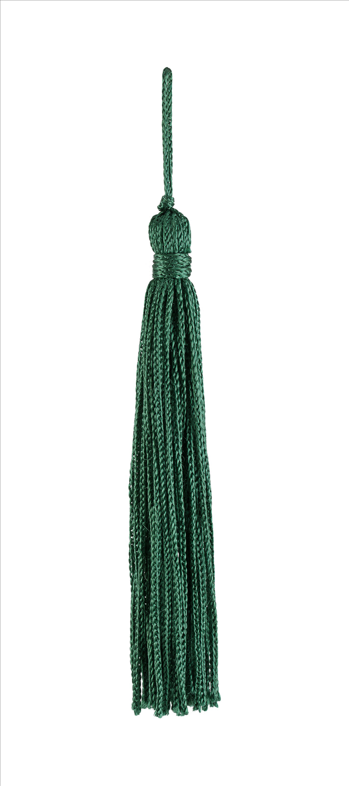 Set of 10 Green Chainette Tassel, 4 Inch Long with 1 Inch Loop, Basic Trim Collection Style# RT04 Color: Green - G10 - DecoPro