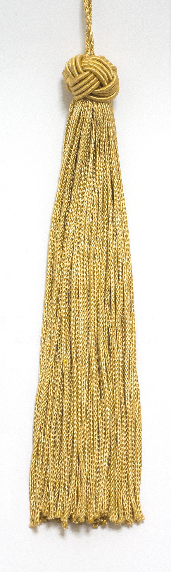 Set of 10 Gold Woven Head Chainette Tassel, 5.5 Inch Long with 1 Inch Loop, Basic Trim Collection Style# BH055 Color: Medium Gold - B7 - DecoPro
