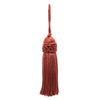 Set of 10 / Crown Head Chainette Tassel / 3 Inch Long with 2 Inch Loop / Basic Trim Collection / Style# CT03 Color: Dark Rust - K35