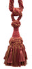 Wine, Camel Gold, Crimson Decorative Tassel Tieback / 6 inch Tassel, 30 inch Spread (embrace) / Style# TBEMP6 Color: Maple Leaf - W122