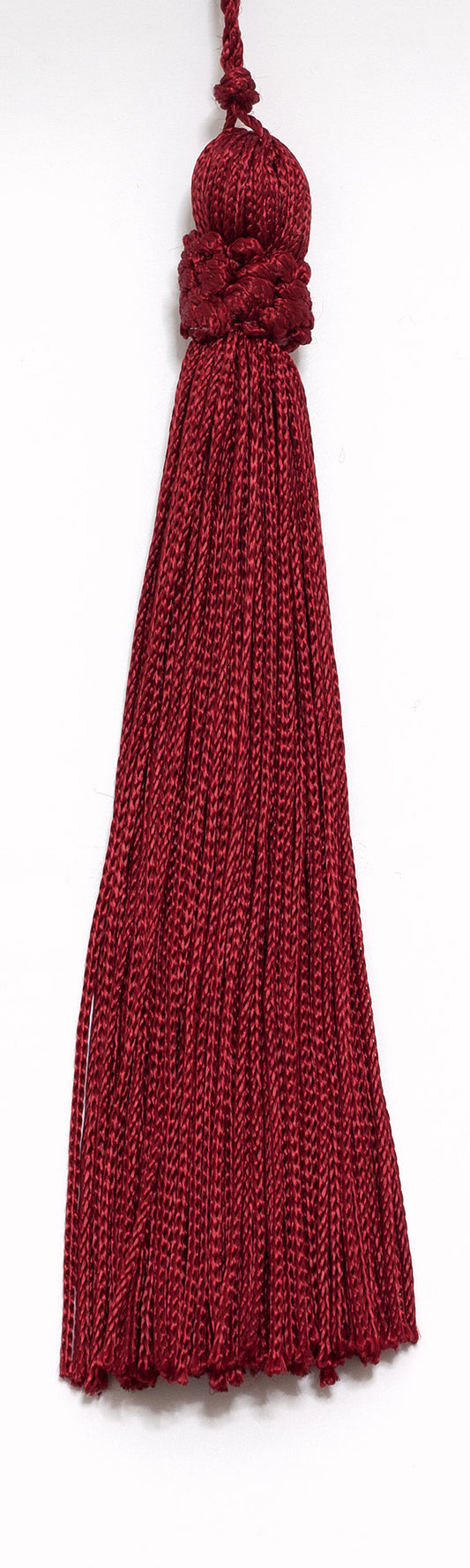 Set of 10 / Red Color Crown Head Chainette Tassel / 5.5 inch Long with 1 Inch Loop / Basic Trim Collection / Style# CT055 Color: Red - E6 - DecoPro