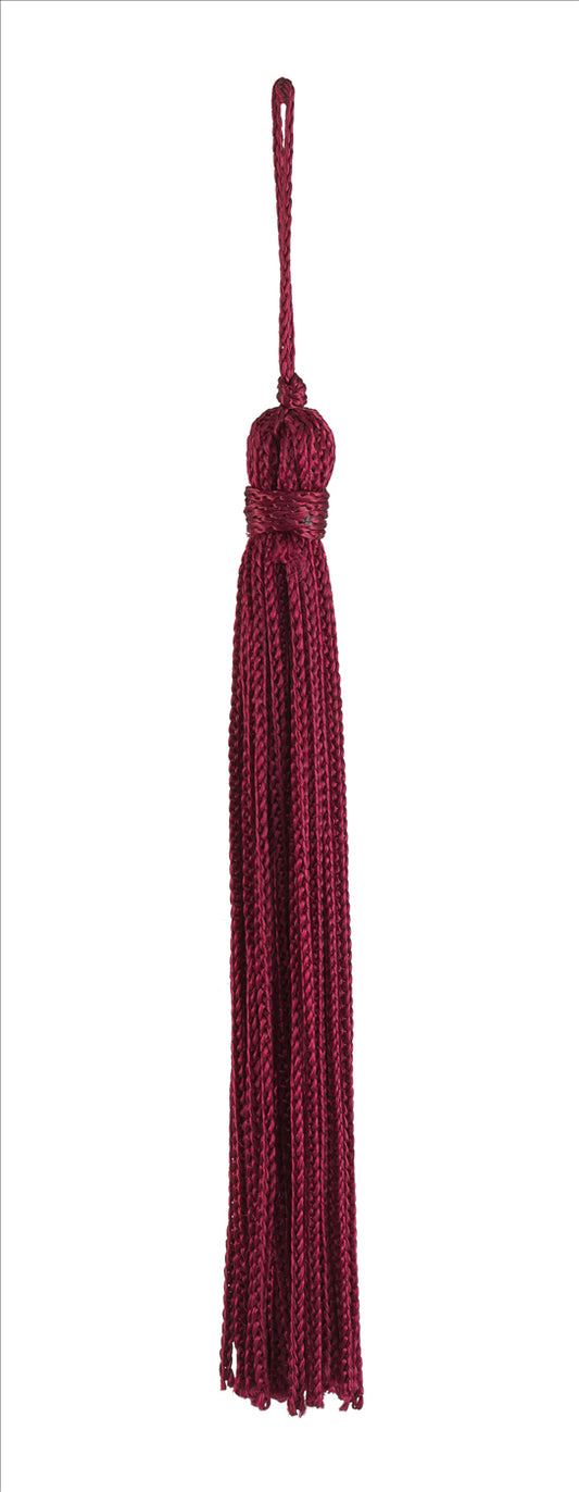 Set of 10 Ruby Chainette Tassel, 4 Inch Long with 1 Inch Loop, Basic Trim Collection Style# RT04 Color:RUBY - E10 - DecoPro