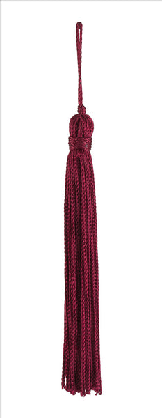 Set of 10 Ruby Chainette Tassel, 4 Inch Long with 1 Inch Loop, Basic Trim Collection Style# RT04 Color:RUBY - E10