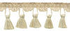 2.5 Inch Oyster, Kasha, Shell, Sandstone Tassel Fringe Trim / Style# TFC025 / Color: Dreamsicle - PR01 / Sold By the Yard