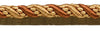 Large 7/16 inch Copper Bronze Gold, Noblesse Collection Lip Cord Style# 0716H Color: English Toffee - 08 (Sold by The Yard)