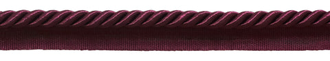 Medium 5/16 inch Basic Trim Lip Cord (Ruby), Sold by The Yard , Style# 0516S Color: RUBY - E10