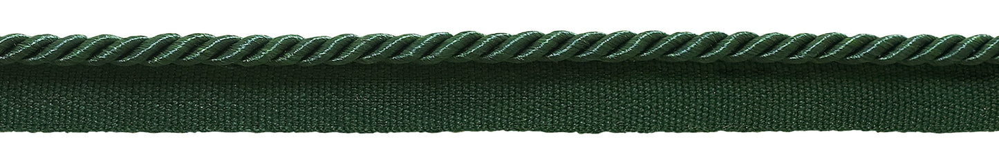 Small 3/16 inch Basic Trim Lip Cord (Hunter Green), Sold by The Yard , Style# 0316S Color: HUNTER GREEN - G10 - DecoPro