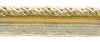 Medium Ivory, Yellow Gold 4/16 inch Imperial II Lip Cord Style# 0416I2 Color: WINTER SUN - 4874 (Sold by The Yard)