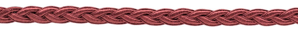 5 Yard Value Pack / 1/2 inch Braided Decorative Soutache Crimson Gimp Braid / Style# 0050SGB Color: K33 (15 Ft / 4.6M)