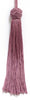 Set of 10 Wine Berry Woven Head Chainette Tassel, 5.5 Inch Long with 2 Inch Loop, Basic Trim Collection Style# BH055 Color: D11