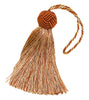 Decorative 3.5 inch Tassel / RUST GOLD / Baroque Collection Style# BTS Color: CINNAMON TOAST - 6122