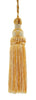 Decorative 5.5 Inch Key Tassel, Light Sand Gold Imperial II Collection Style# KTIC Color: Lemon Meringue - B2523
