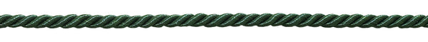 Small 3/16 inch Basic Trim Decorative Rope (Hunter Green), Sold by The Yard , Style# 0316NL Color: Hunter Green - G10