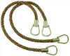 Pair of Elegant Light Bronze, Olive Green, Terracotta 6 Ply Curtain & Drapery Rope Tiebacks, 18 inch Long, Approx. 1/2 inch Thick, Style# BRTBM Color# CHAPARRAL - 5615
