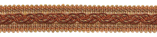 9 Yard Value Pack - RUST GOLD Baroque Collection Gimp Braid 1-1/4 inch Style# 0125BG Color: CINNAMON TOAST - 6122 (27 Ft / 8 Meters)