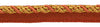 Medium 4/16 inch Copper, Olive Green, Beige, Noblesse Collection Lip Cord Style# 0416H Color: Auburn Accents - 07H (Sold by The Yard)