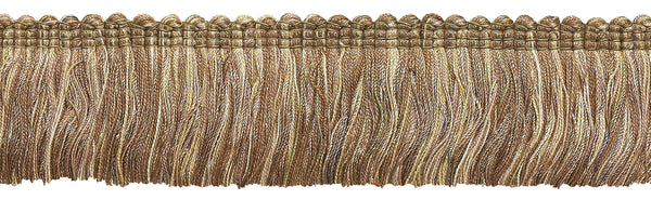 Beige Multi Tone Baroque Collection Brush Fringe 1 3/4 inch Long Style# 0175BB Color: SANDSTONE - 7245 (Sold by The Yard)
