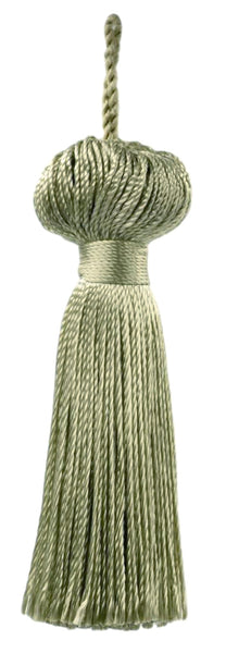 Petite Key Tassel / 3 inches long Tassel with 1 inch loop / Style# BT3 (11309) Color: Green Mist - L47