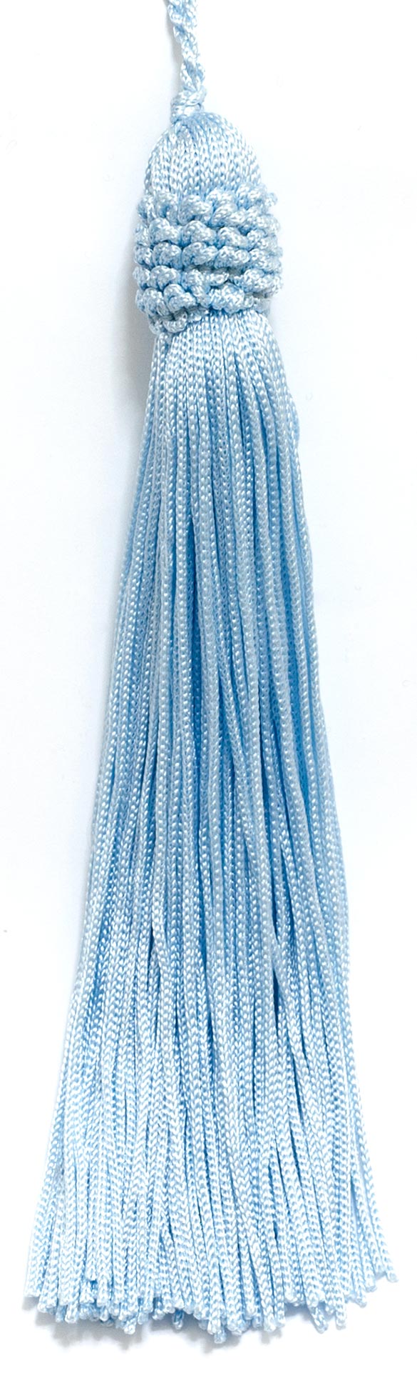 Set of 10 ARCTIC BLUE Crown Head Chainette Tassel, 5.5 Inch Long with 1 Inch Loop, Basic Trim Collection Style# CT055 Color: ARCTIC BLUE - N14 - DecoPro