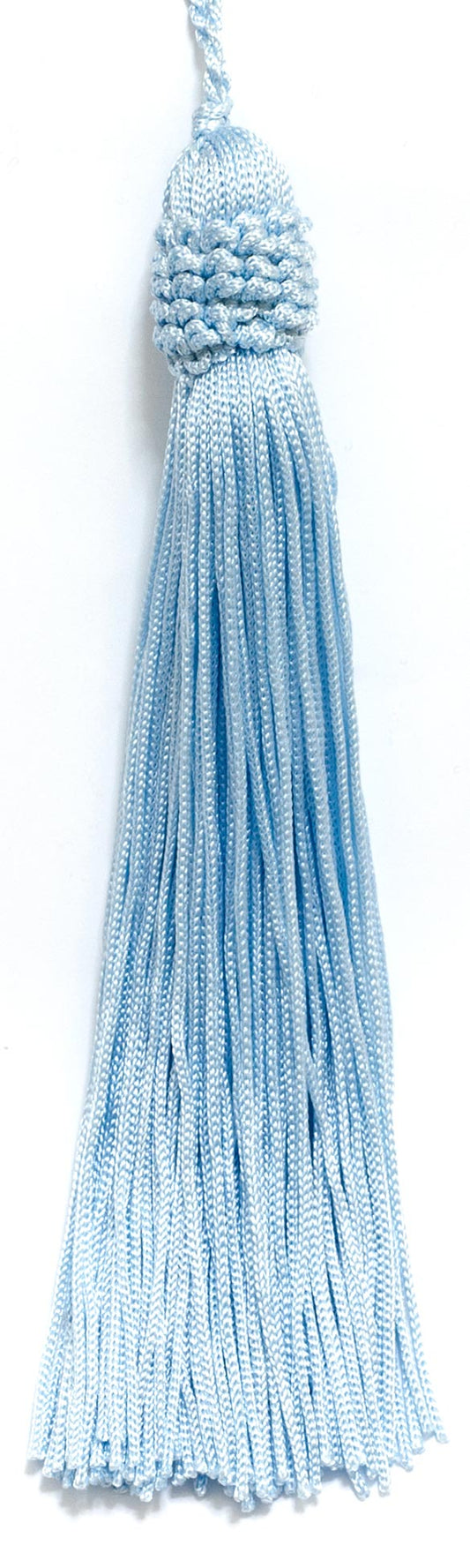 Set of 10 ARCTIC BLUE Crown Head Chainette Tassel, 5.5 Inch Long with 1 Inch Loop, Basic Trim Collection Style# CT055 Color: ARCTIC BLUE - N14 - DecoPro