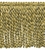 6 Inch Long Black, Gold, Camel Bullion Fringe Trim / Style BFDK6 (11881) / Color: Havana - N18 / Sold By the Yard