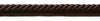 Large BROWN 3/8 inch Basic Trim Cord With Sewing Lip (Mocha), Sold by The Yard , Style# 0038S Color: D2