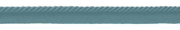 12 Yard Value Pack of 3/16 inch (.5cm) / Light Aqua Blue Cord with Lip / Style# 0316S (21976), Color: Ocean Blue - M17 (36 Ft / 11M)