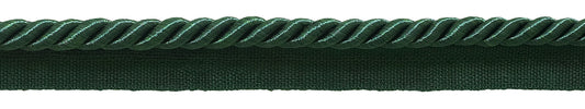 Medium 5/16 inch Basic Trim Lip Cord (Hunter Green), Sold by The Yard , Style# 0516S Color: HUNTER GREEN - G10 - DecoPro