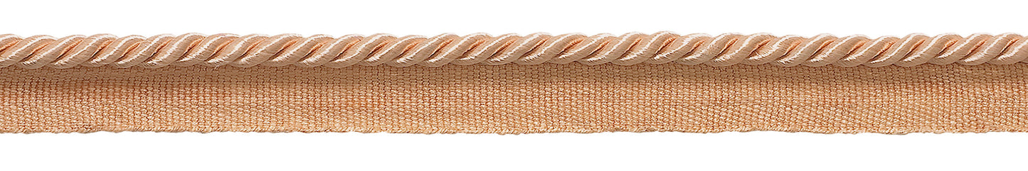 Small 3/16 inch Basic Trim Lip Cord (Salmon), Sold by The Yard , Style# 0316S Color: SALMON - E16 - DecoPro