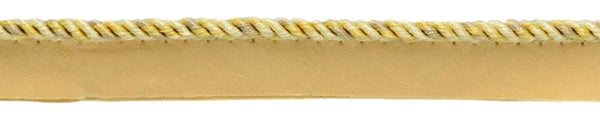Small Multi colored Beachwood, Harvest Gold, Maize 3/16 inch Cord with Lip / Style# 0316MLT / Color: Honey Suckle - PR07 / Sold by The Yard